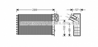 AVA QUALITY COOLING pea6226 -  Теплообменник, отопление салона